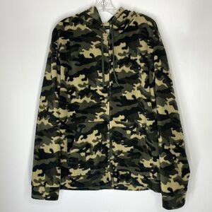 Michael Austin Rugged Wear Hooded Fleece Camo Sweatshirt XL